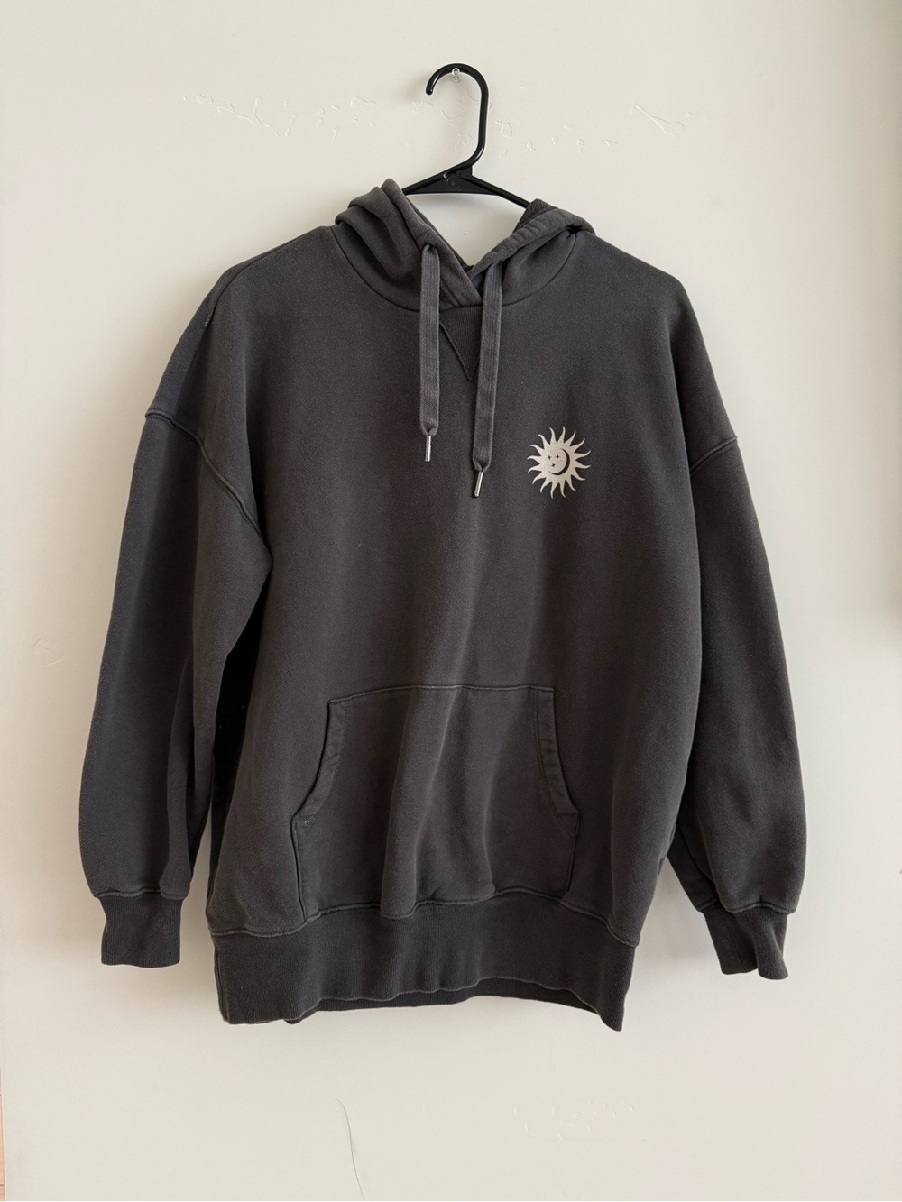 Spiritual Gangster Charcoal Hoodie with Sun Emblem